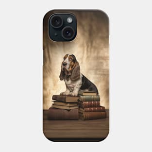 Literary Basset Hound Phone Case