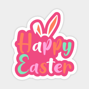'Happy Easter' T-Shirt Magnet
