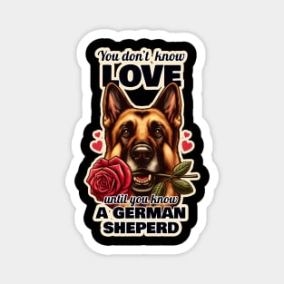 German Shepherd Valentine's day Magnet