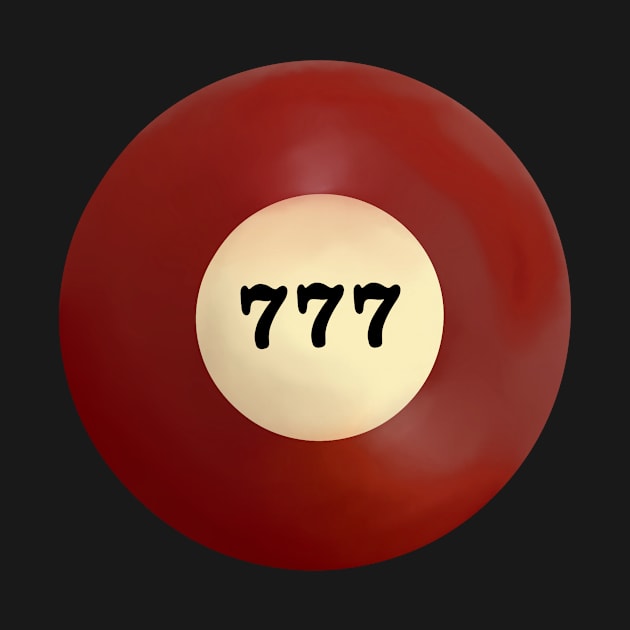 777 Angel Number Pool Ball by notastranger