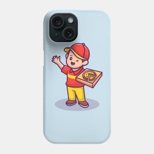 Courier With Pizza Box Phone Case