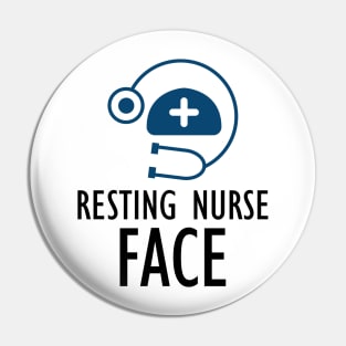 Nurse - Resting Nurse Face Pin