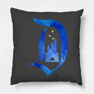 Castle Inspired Silhouette Pillow
