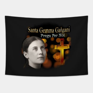 Saint Gemma Galgani Catholic Saint & Mystice Visions of Guardian Angel Tapestry