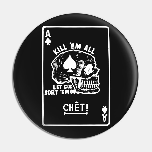 Vietnam War Death Card Ace Spades Kill Em All Pin by The Dirty Gringo