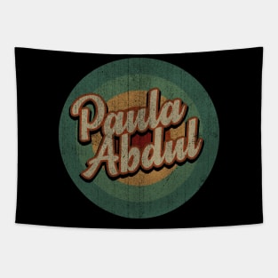 Circle Retro Vintage Paula Abdul Tapestry