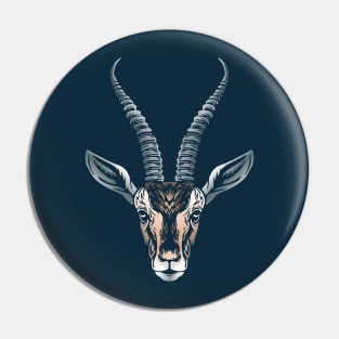 Gazelle Face Pin