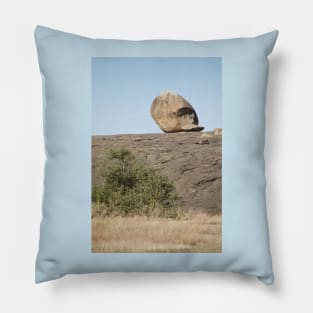 Balance. Rock Formations. Kopjes, Tanzania Pillow