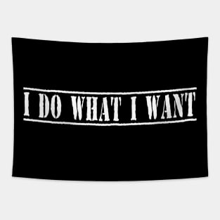 I Do What I Want Funny Joke Sarcastic T-Shirt Tapestry