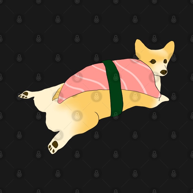 The corgi in the sushi by msro1