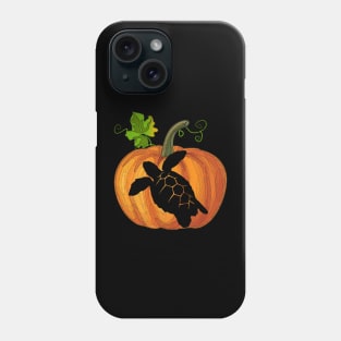 Turtle in pumpkin Phone Case