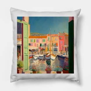 Frolicking in St Tropez Pillow