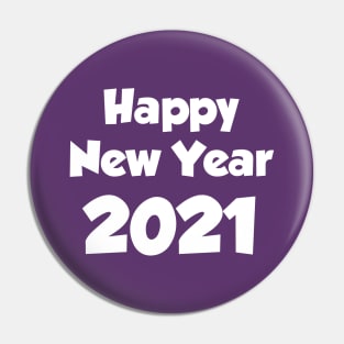 Happy New Year 2021 Pin