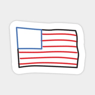 Sketch Flag Magnet