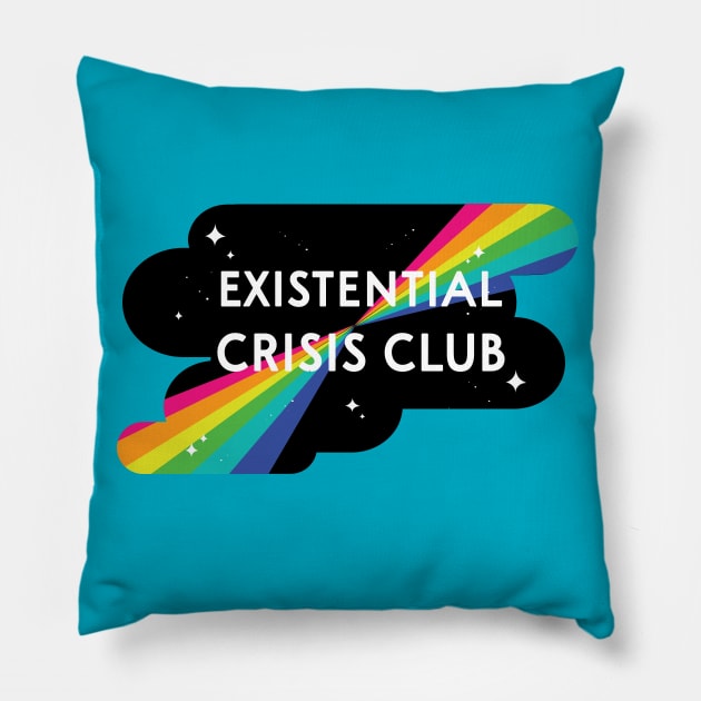 Existential Crisis Club Pillow by EllieMorlino