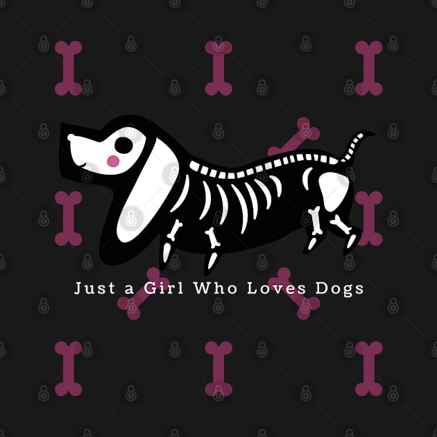 Just a Girl Who Loves Dogs, shirt styles for your gift by PJ SHIRT STYLES