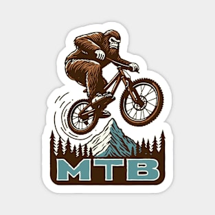 MTB - Mountain Bike - Bigfoot Magnet