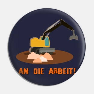 power shovel Illustration Children Pin