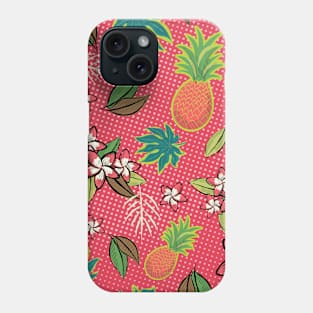 Tropical Beach - Red Phone Case