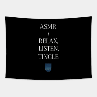 ASMR Relax, Listen, Tingle Wellness, Self Care and Mindfulness Tapestry