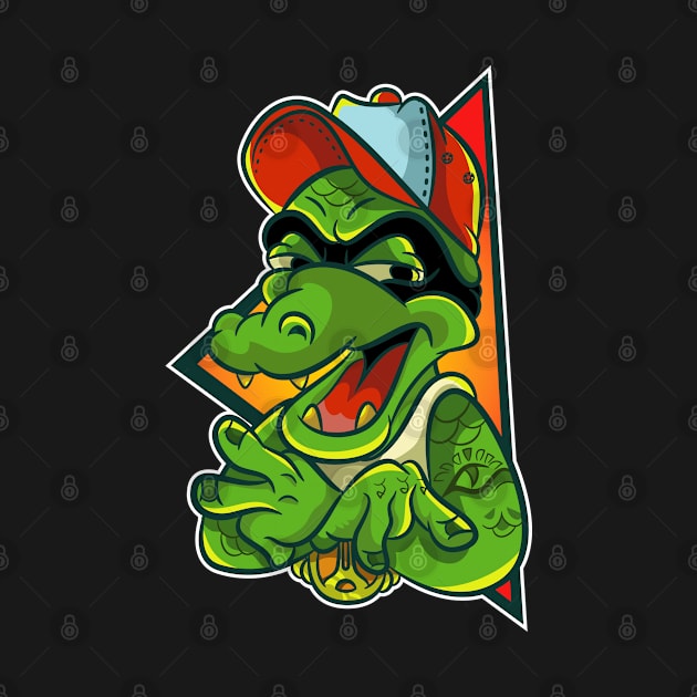 URBAN ALLIGATOR ART VECTOR,EPS,PNG by OLIVER ARTS