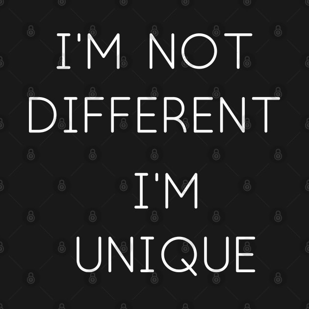 I'm Not Different by Weird Lines