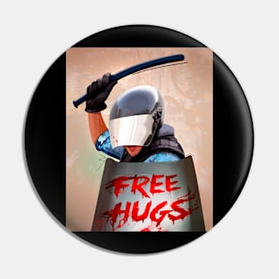 Free hugs Pin