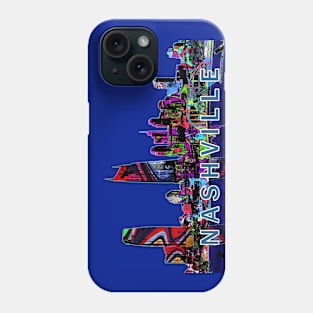 Nashville in graffiti Phone Case