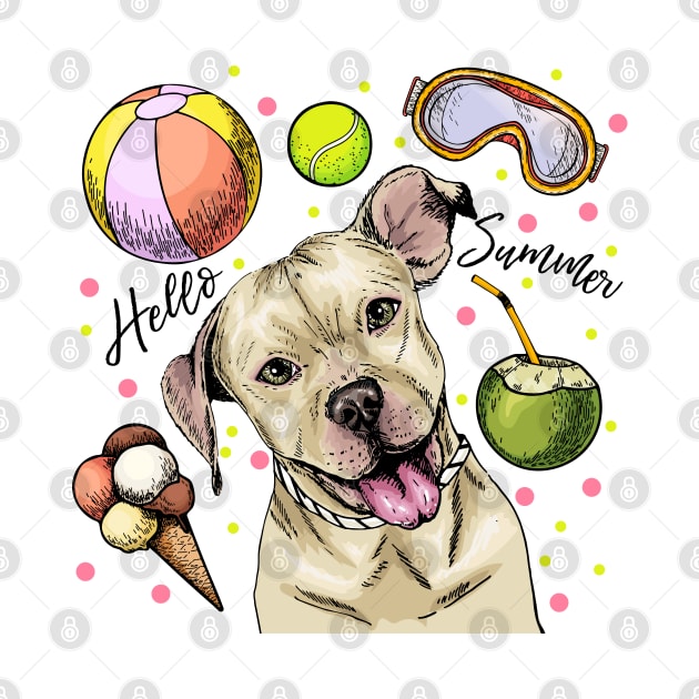 Pitbull Hello Summer by Mako Design 