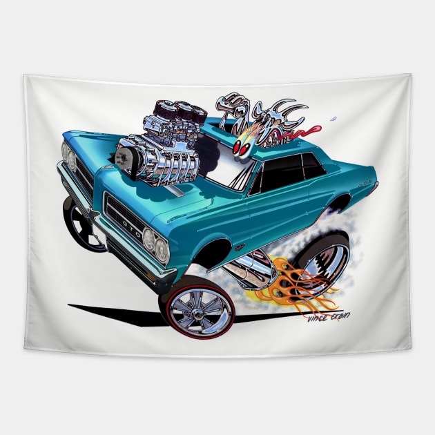 GOATINATOR 1964 Pontiac GTO Tapestry by vincecrain