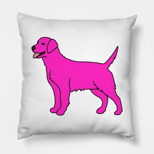 Pink Labrador Pillow