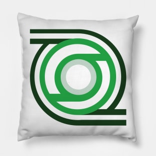 Geometric green abstract modern Pillow