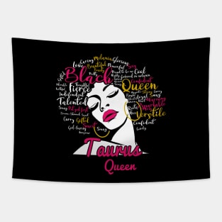 Taurus Queen Funny Birthday Gift for Black Women Girl Tapestry