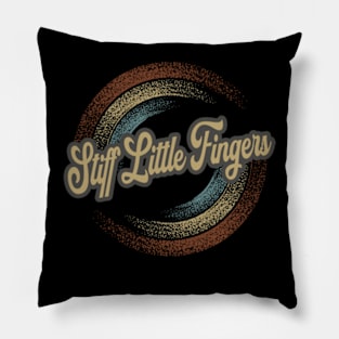 Stiff Little Fingers Circular Fade Pillow