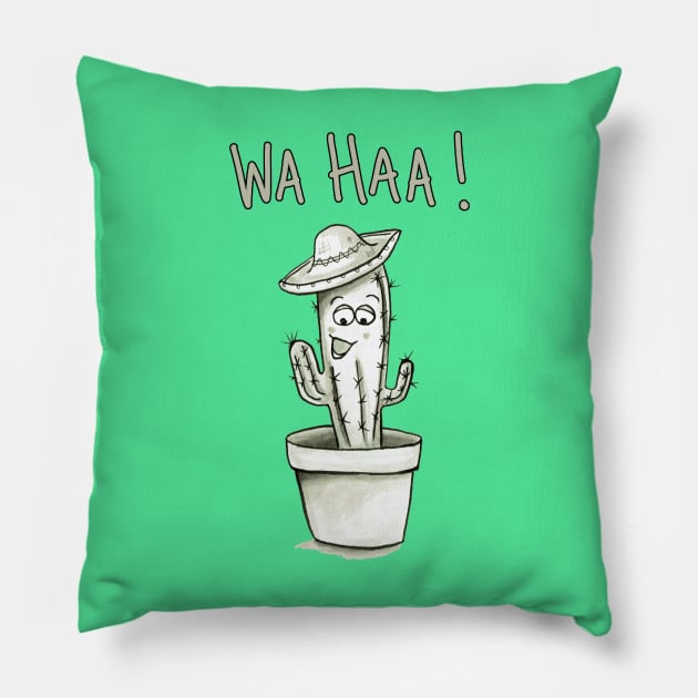 Prickles the Cactus Pillow by wendycrayon