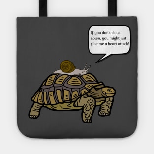 Slow & Slower: the Tortoise & the Snail Tote