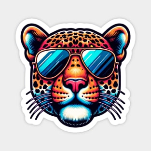 Jaguar Wearing Sunglasses Magnet