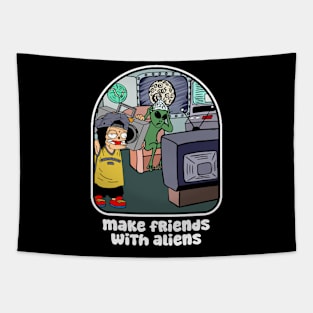 make friends with aliens Tapestry