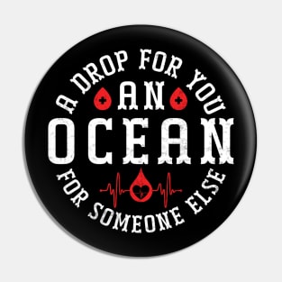 Blood Donor Day Quote World Blood Donation Awareness Pin