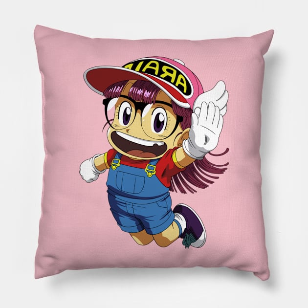 Arale Norimaki Dr Slump Pillow by teepubliclacreme