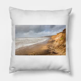 Compton Bay in Stormy Weather Pillow