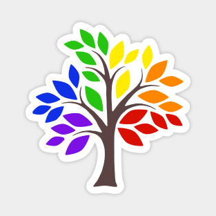 Rainbow Tree Magnet