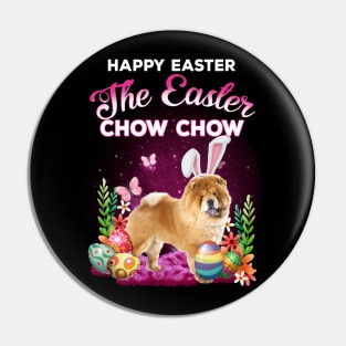 Chow Chow Dog Happy Easter, Chow Chow Lover, Easter Dog Pin