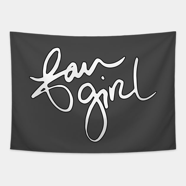 Fangirl [white] Tapestry by jayMariah