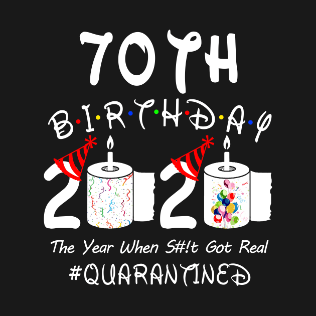 70th Birthday 2020 The Year When Shit Got Real Quarantined by Rinte
