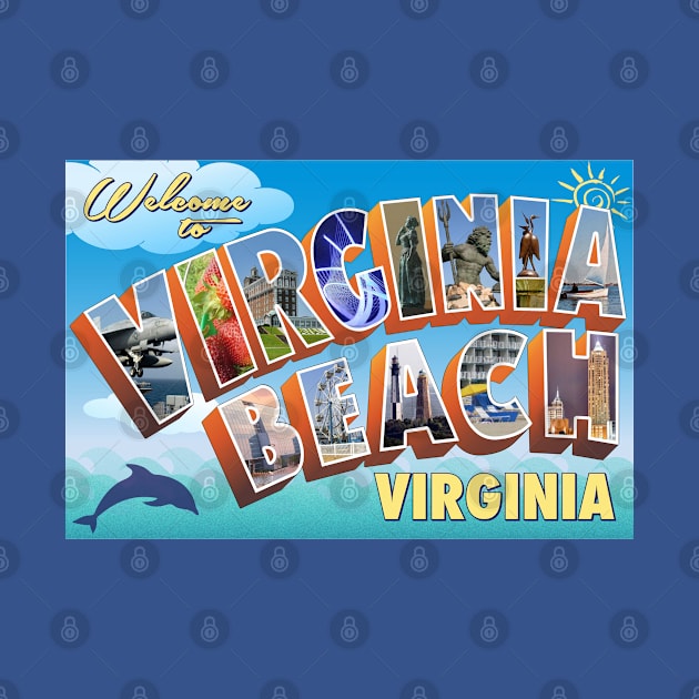 Virginia Beach Postcard by zellsbells