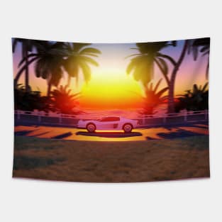 Sunset Drive Tapestry