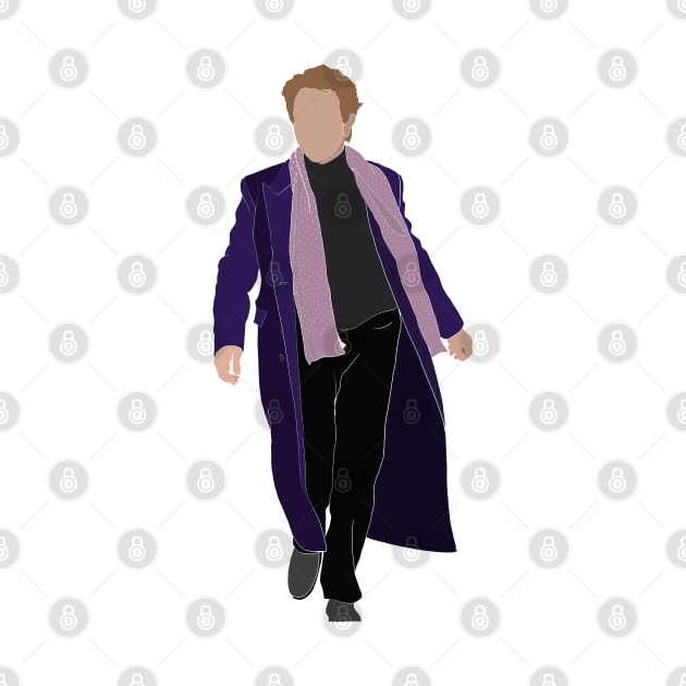 Only Murders In The Building, Oliver Putnam Purple Coat Fan Art by Blue Moon Barn