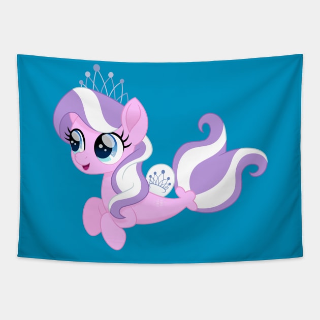 Diamond Tiara seapony Tapestry by CloudyGlow