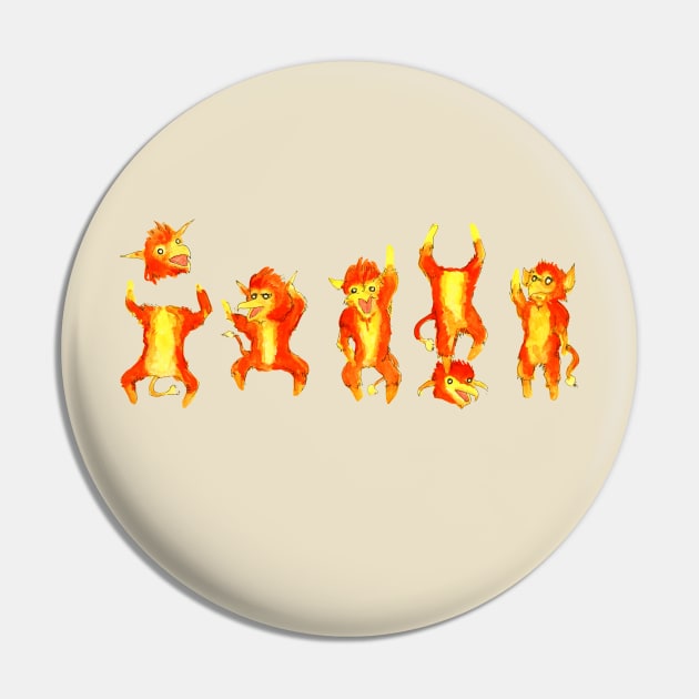 Labyrinth Fire Gang Pin by LVBart